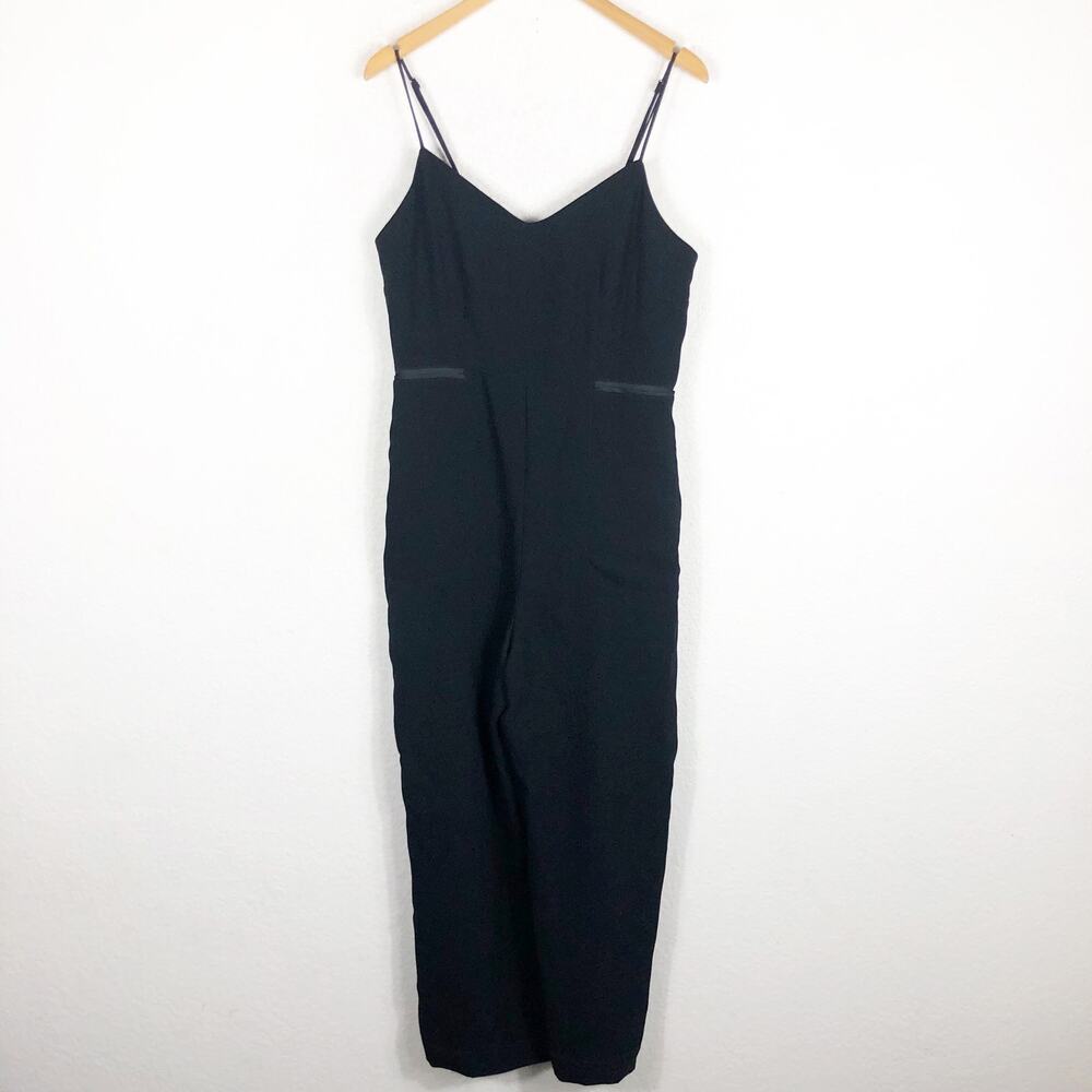 Anthropologie Maeve Magdalena Jumpsuit Size 12 Black Sleeveless Classic Cocktail - Picture 3 of 14